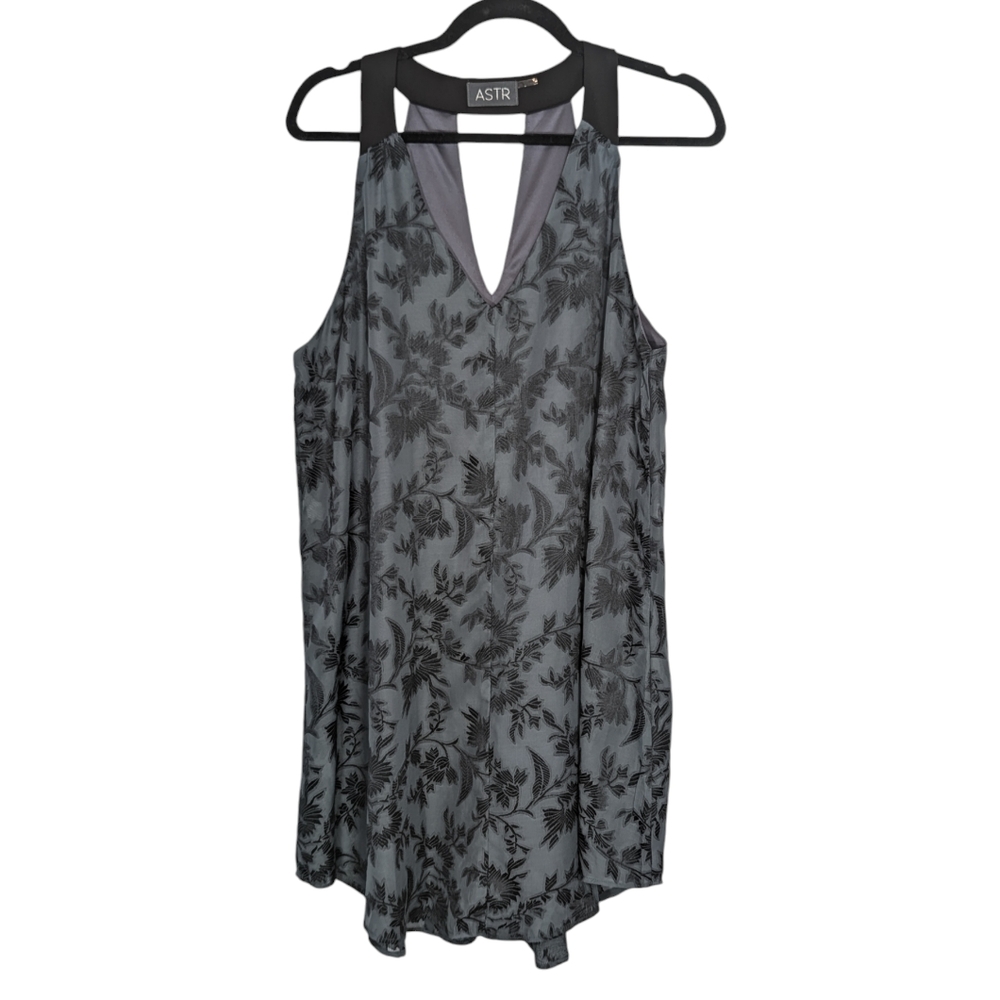 ASTR the Label Floral Jacquard Shift Dress Women's Size Large - Picture 5 of 13